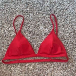 Red bikini top